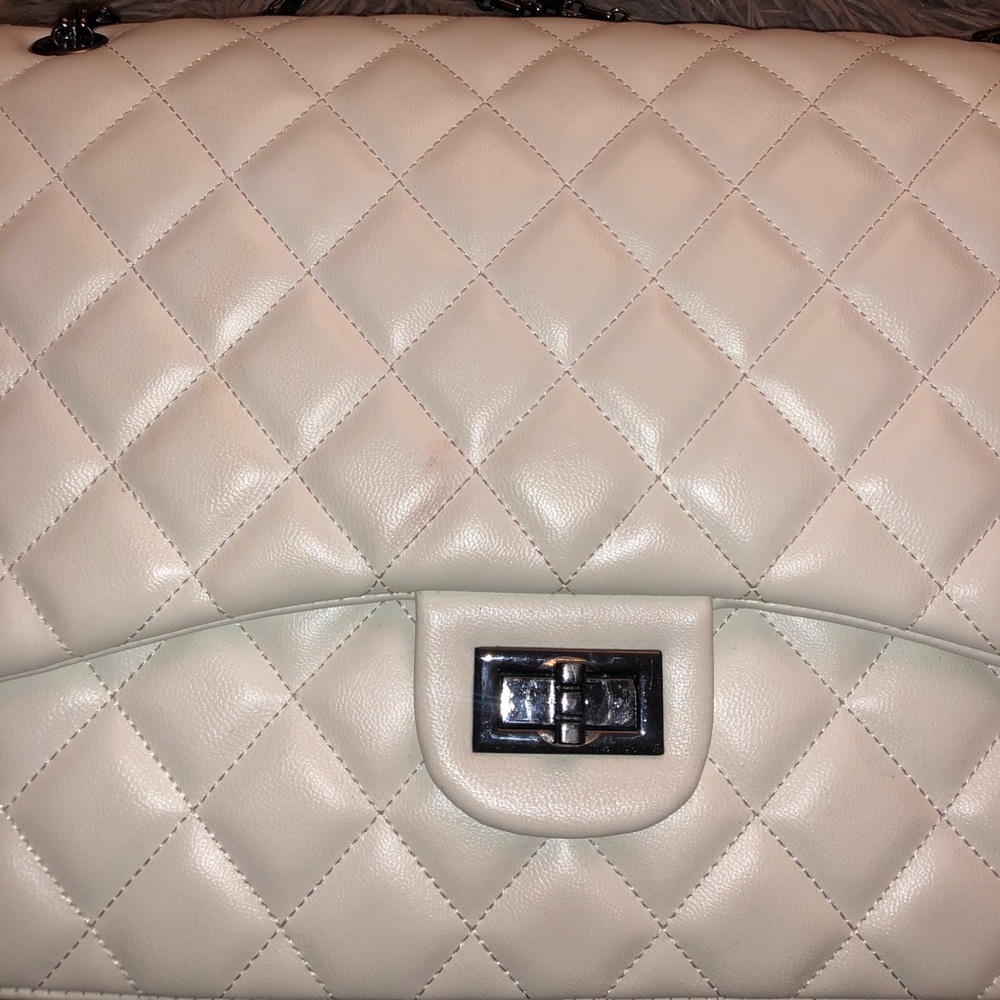 White purse